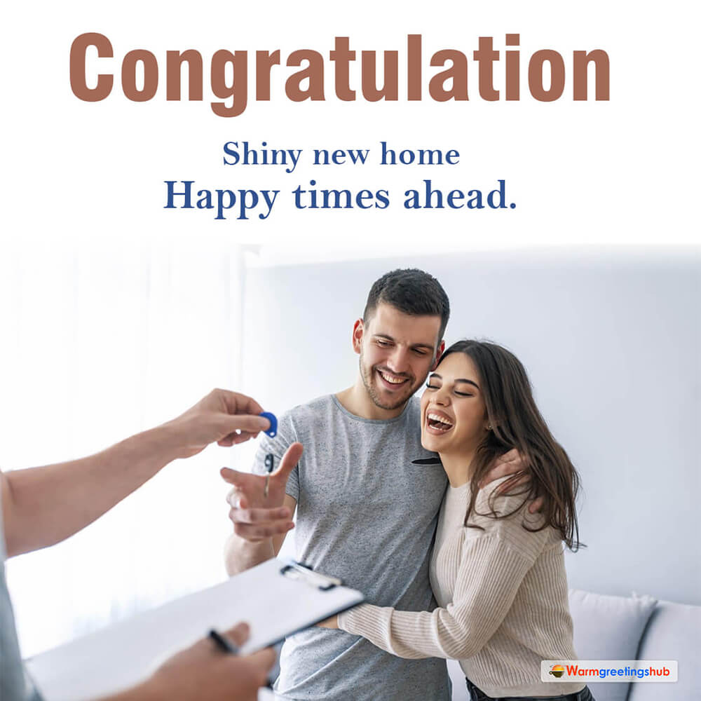 Best Wishes On Your New Home In English