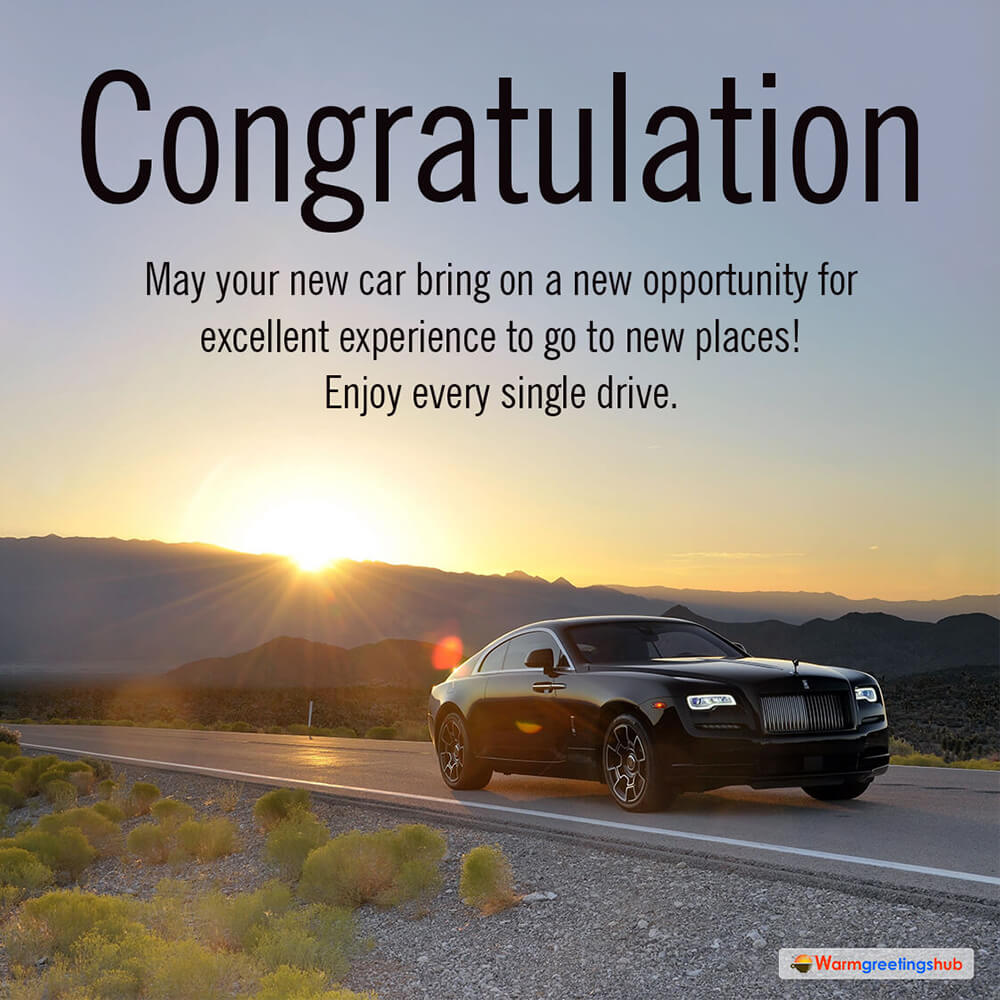 Congratulation New Car Wishes Images