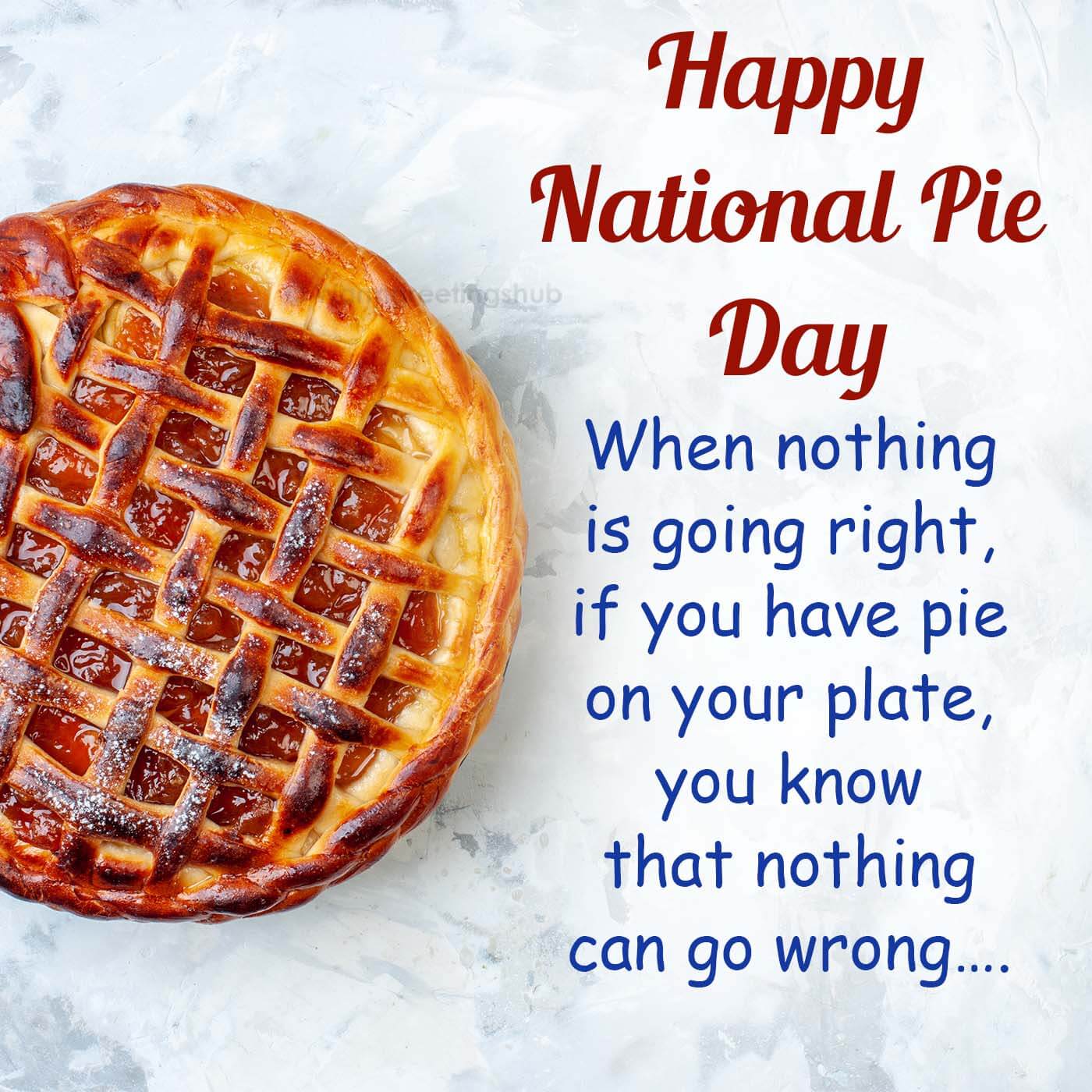 Happy National Pie Day Image