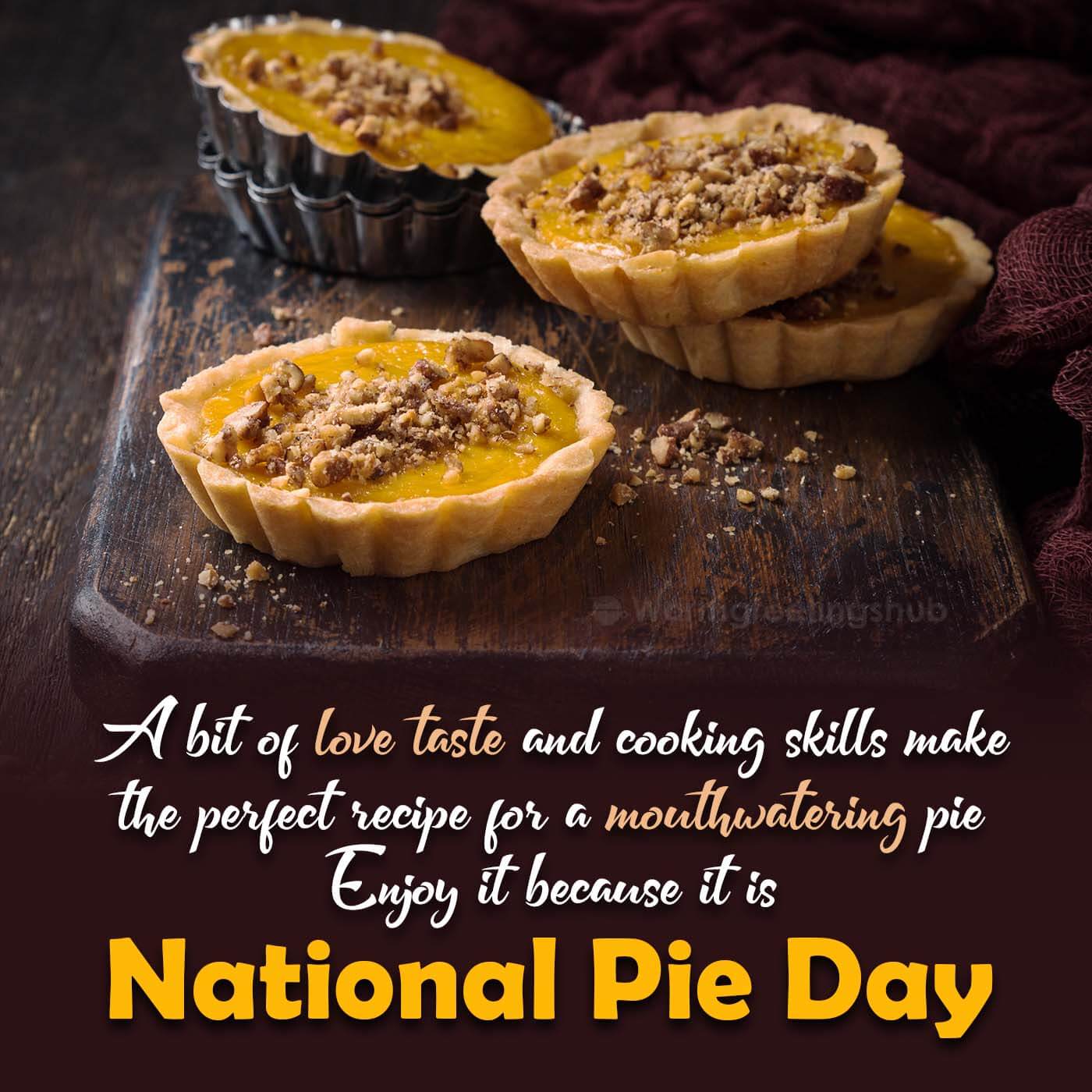 Happy National Pie Day Quote Image