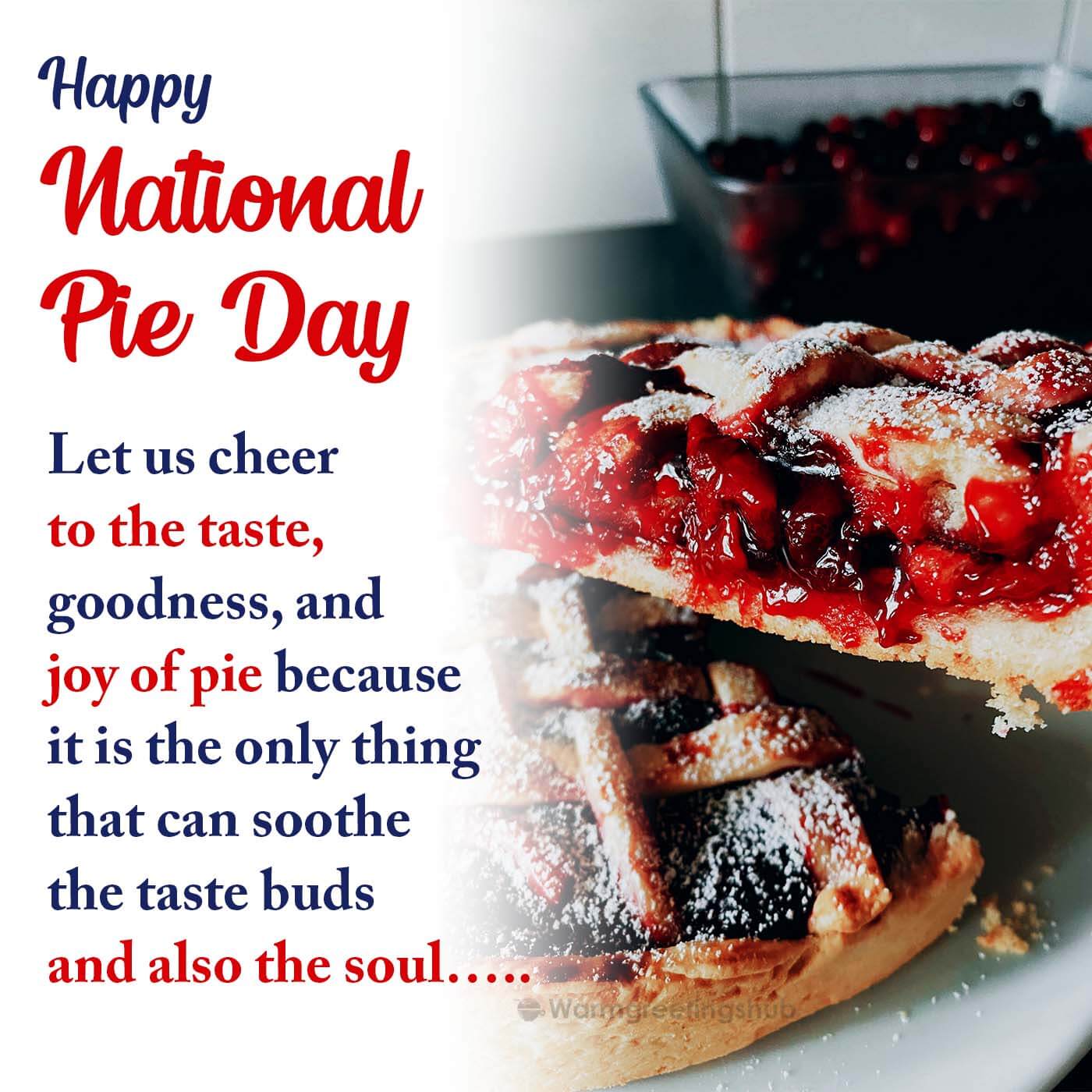 Happy National Pie Day Wishes