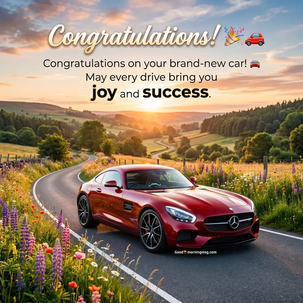 Congratulations For New Car Wishes In English