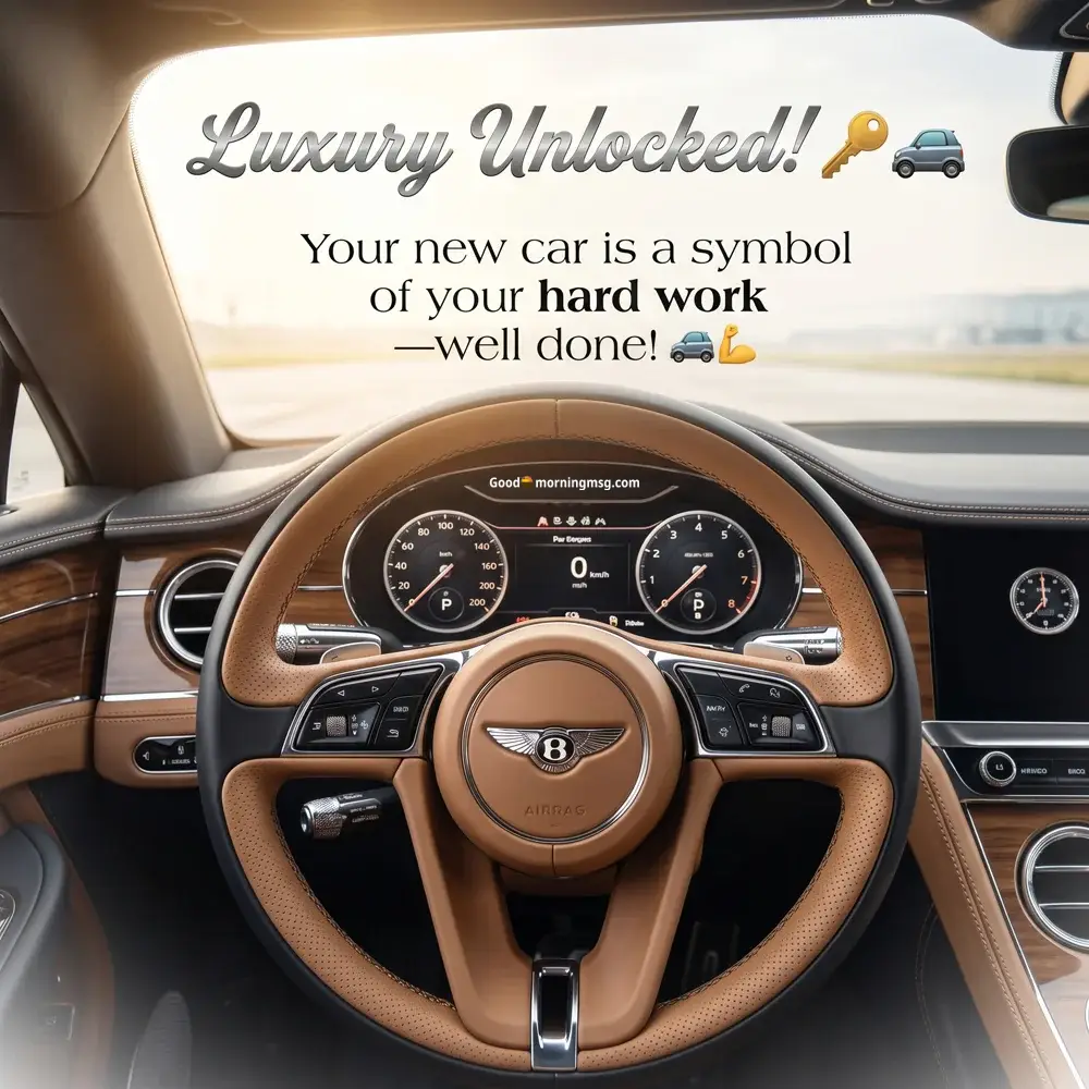 Congratulations Message For New Car