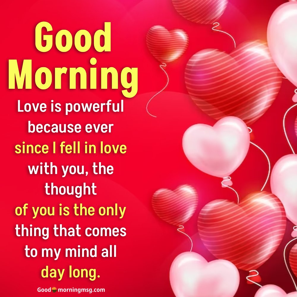 Good Morning Message To My Love
