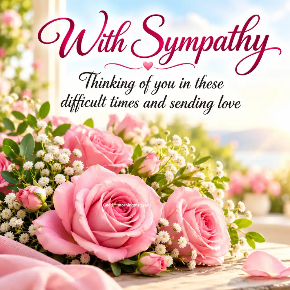 My Sincere Condolences