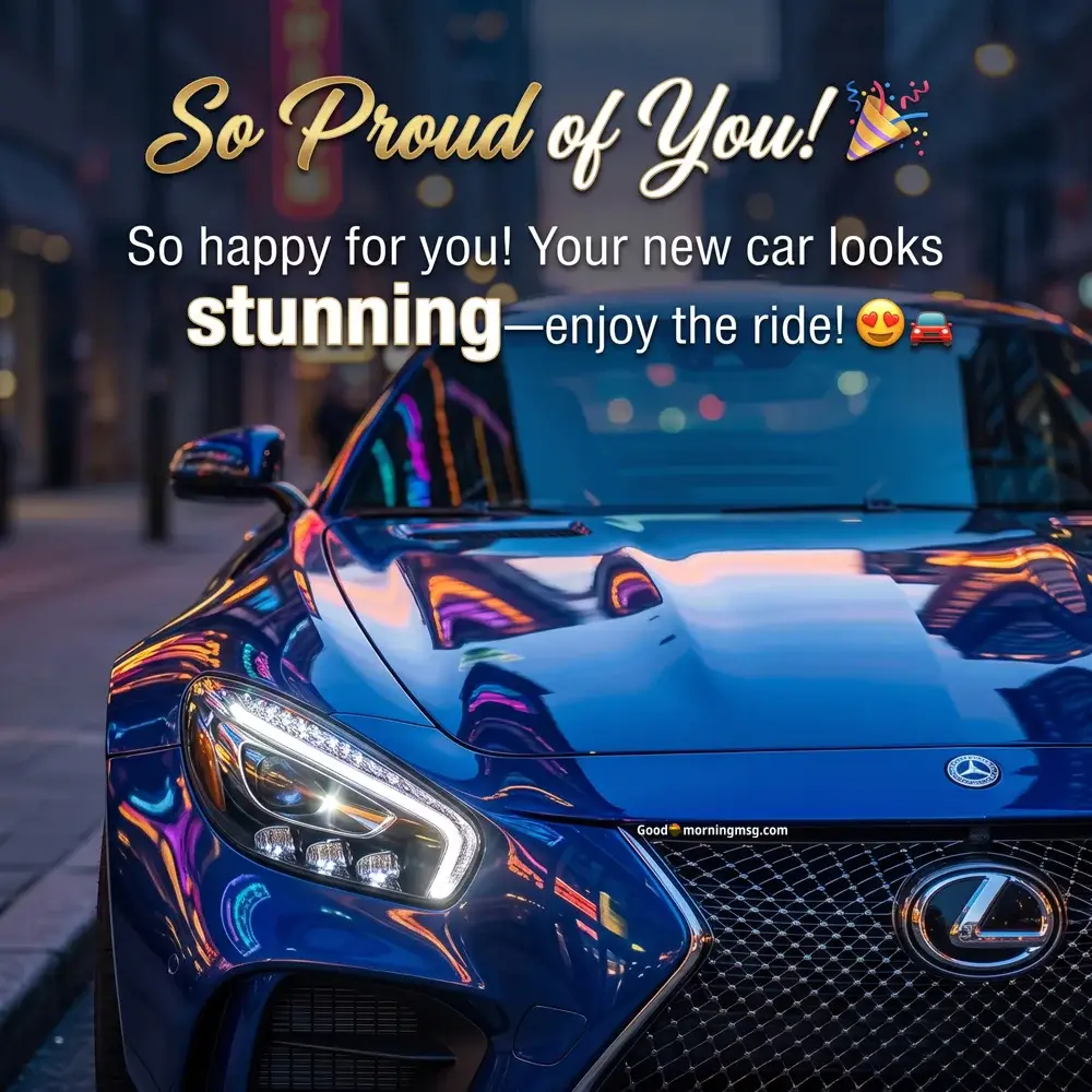 New Car Ke Liye Congratulations