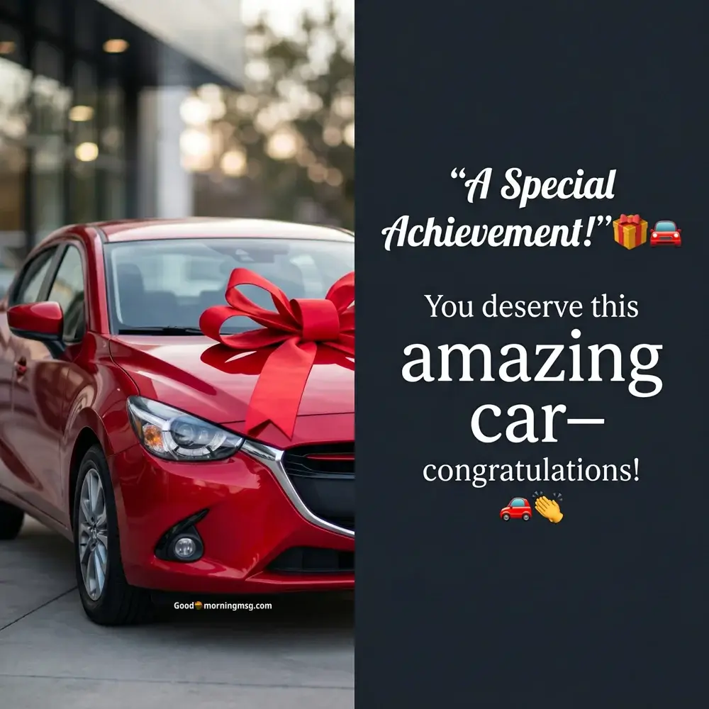 New Car Wishes To Friend