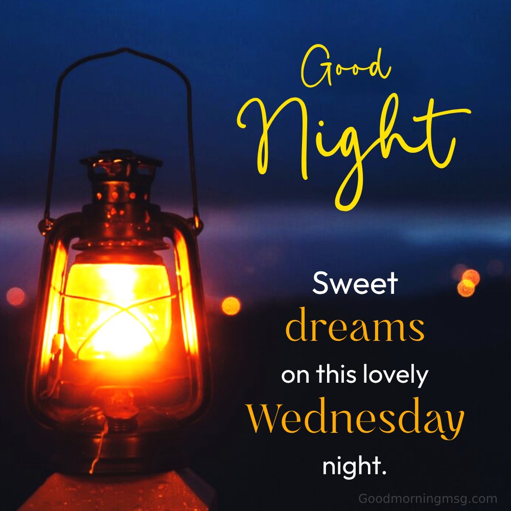 Beatutiful Good Night Wednesday Greetings