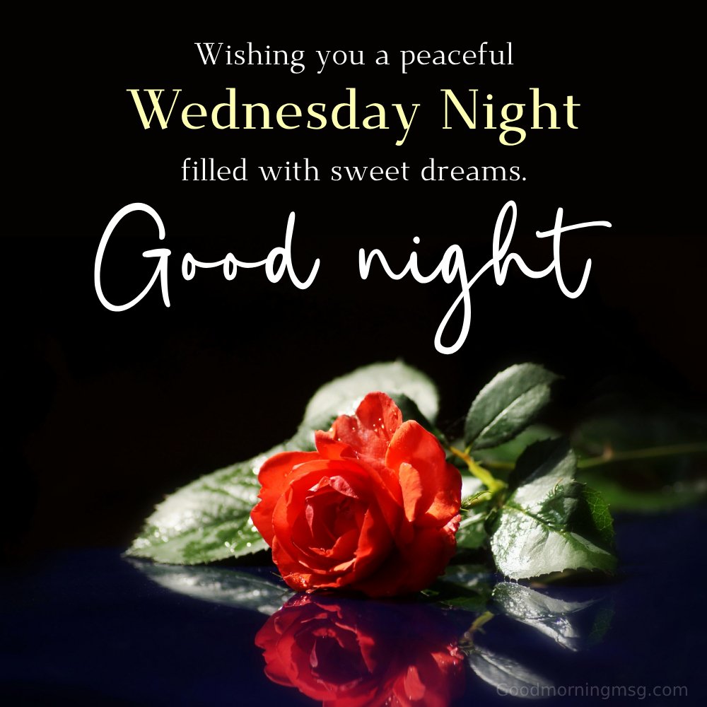 Good Night Wednesday Wishes In English