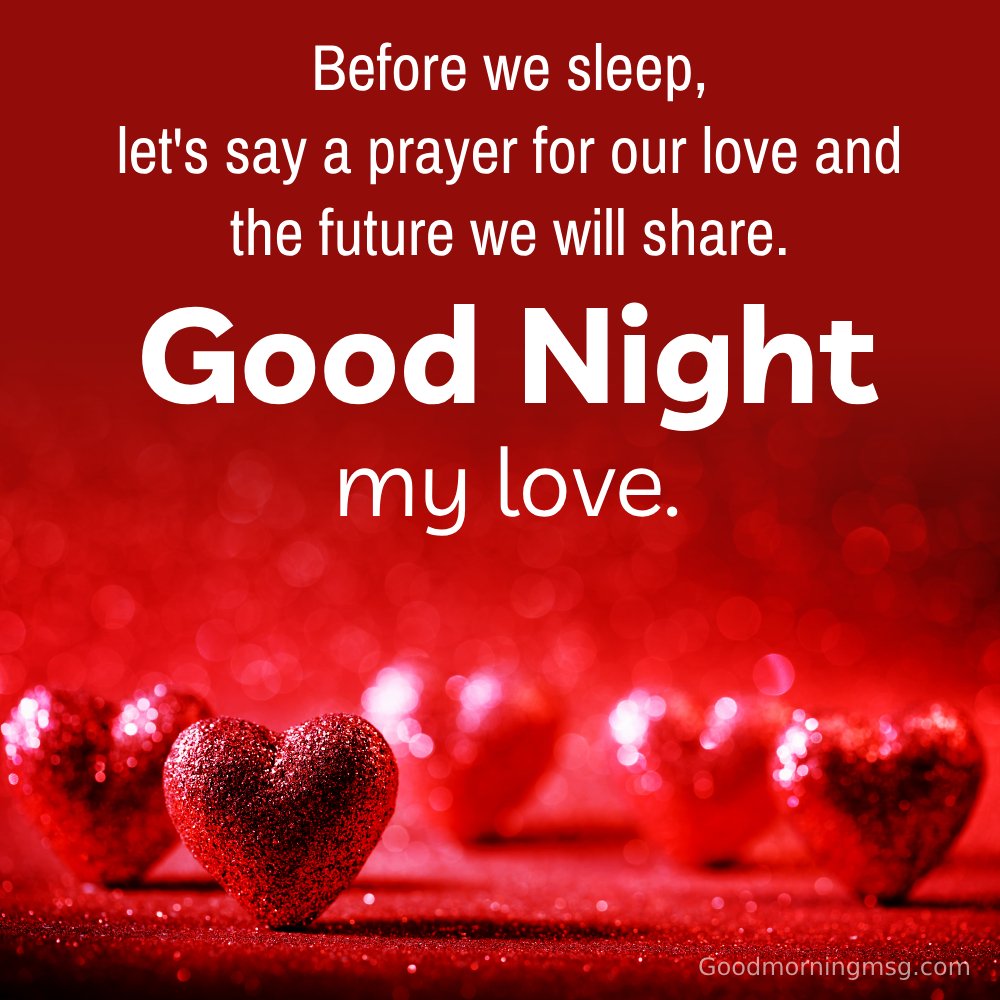 Romantic Good Night Prayer Message For My Wife Love