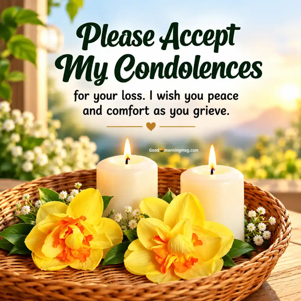 Condolence Message