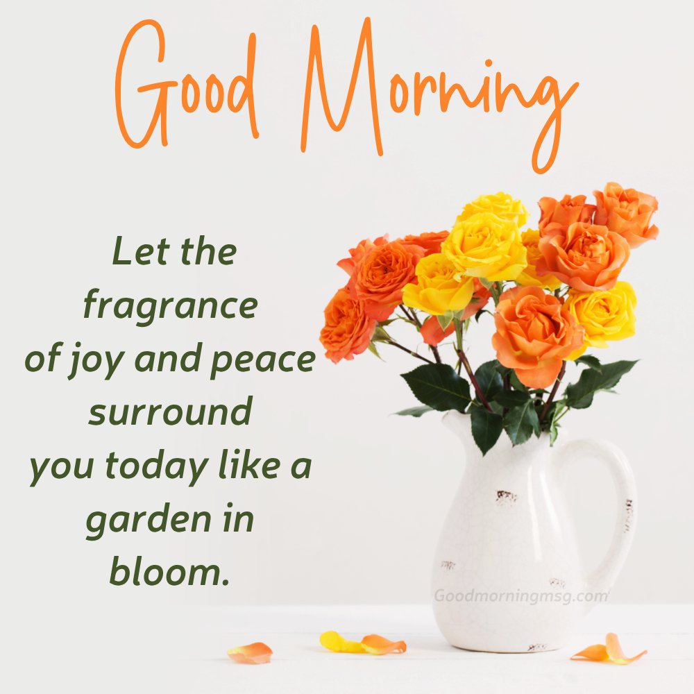 Good Morning Flower With Messages