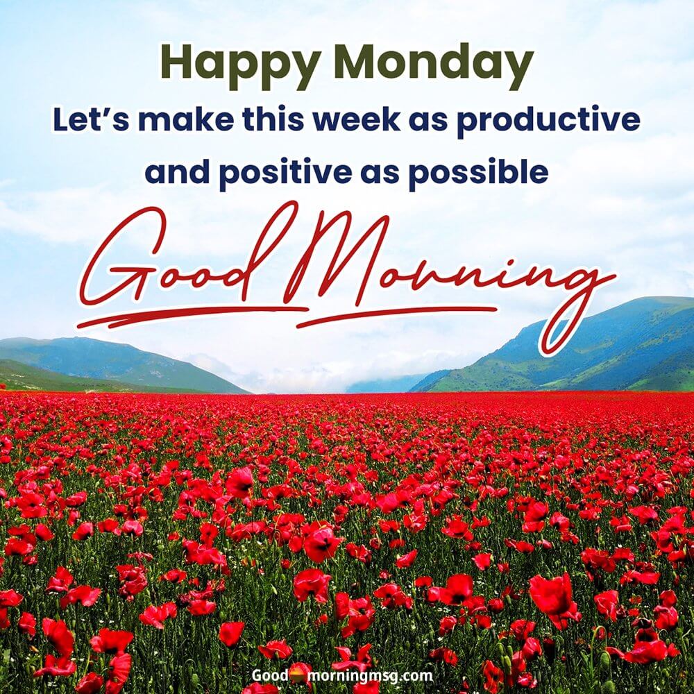 Good Morning Wishes For Monday