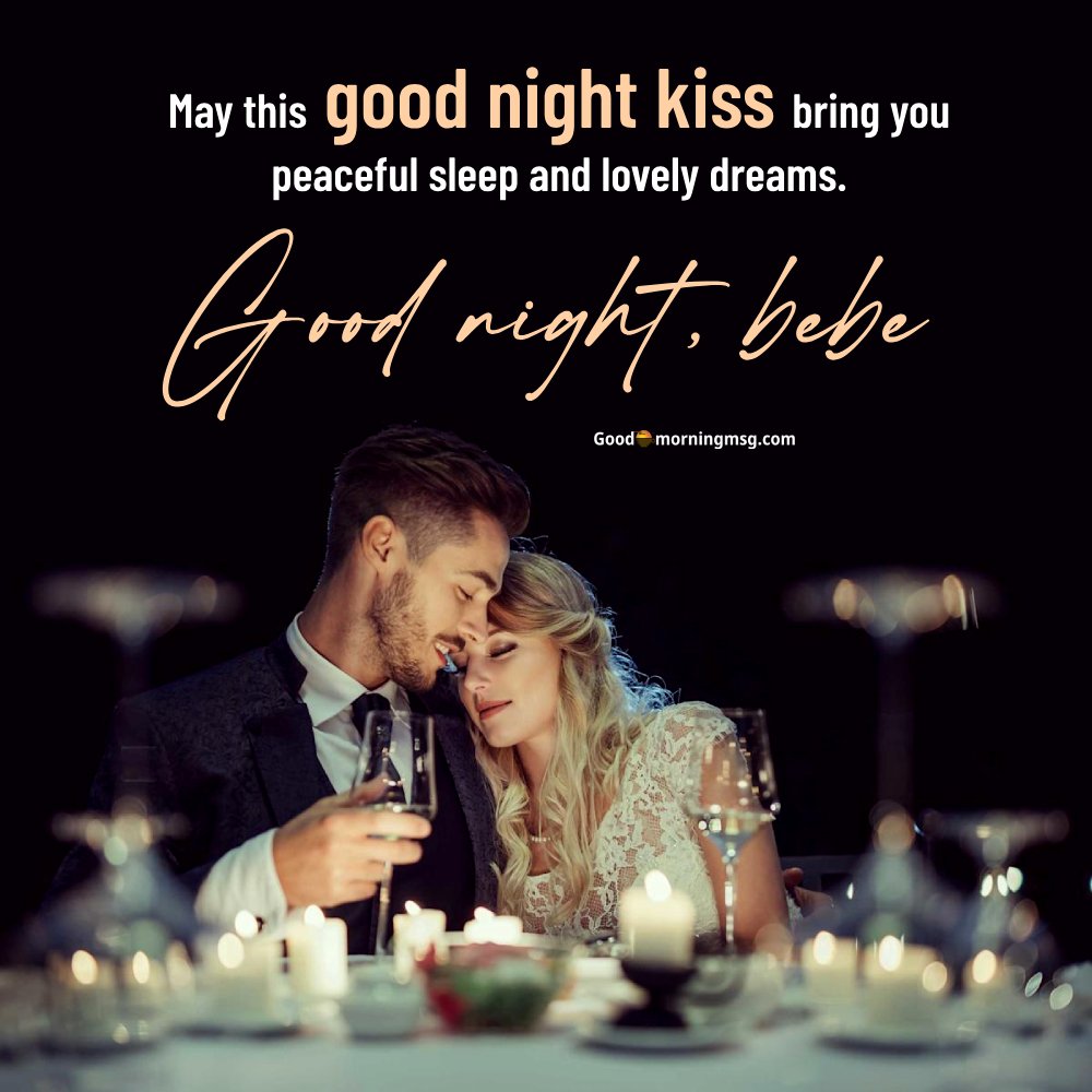 Good Night Couple Kiss