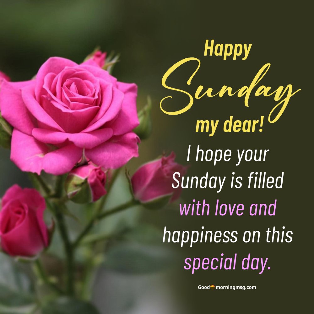 Happy Sunday Roses Images