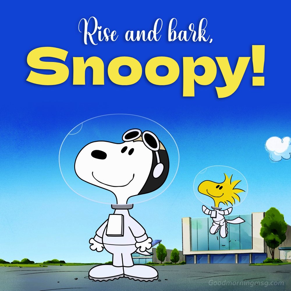 Good Morning Snoopy Charlie Brown And Friends