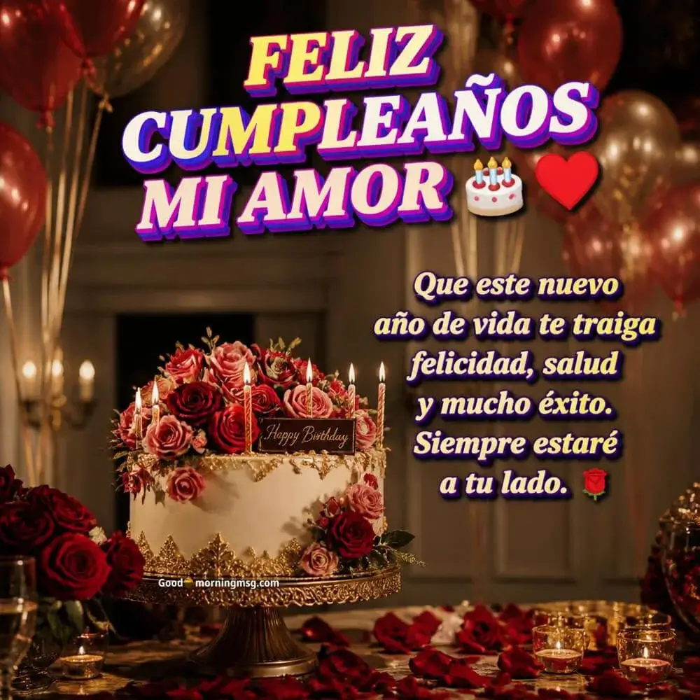 Feliz Cumpleaños Amor De Mi Vida