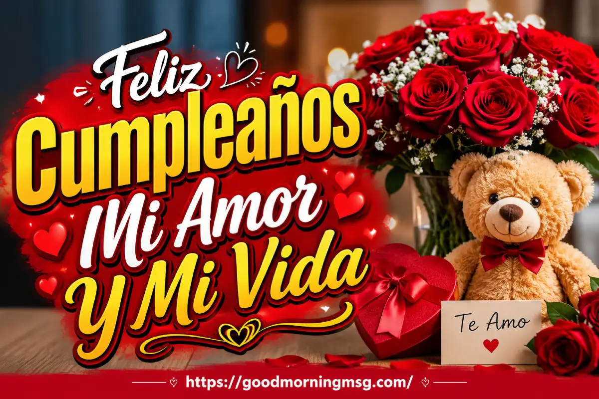 Feliz Cumpleaños Mi Amor Hombre Letras