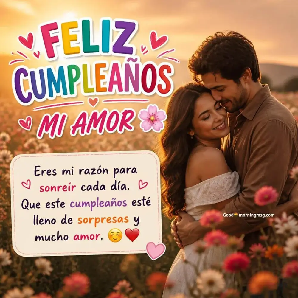 Feliz Cumpleaños Mi Amor Para Hombres