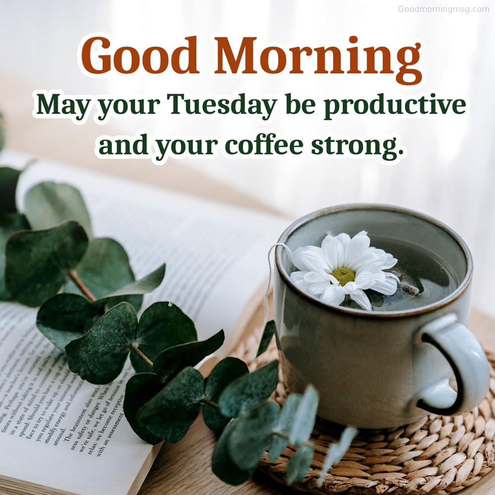 Good Morning Tuesday With Coffee