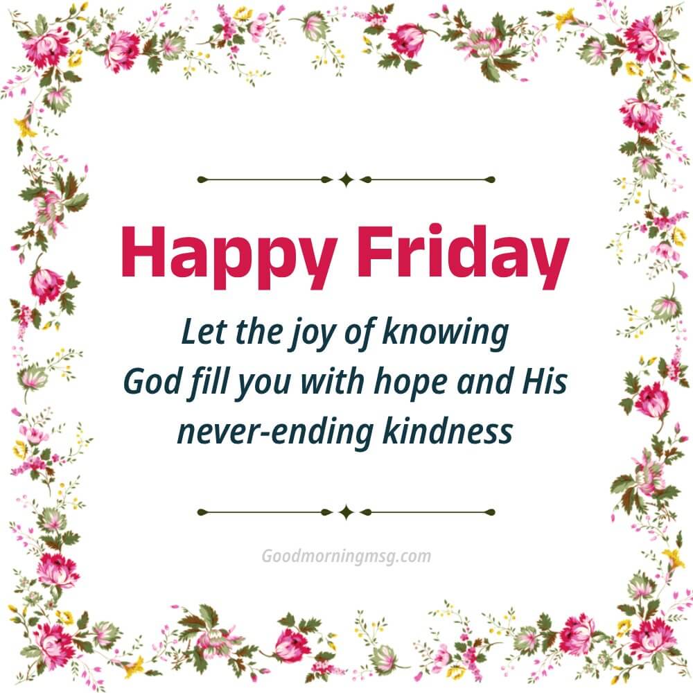 Good Morning Friday Blessings