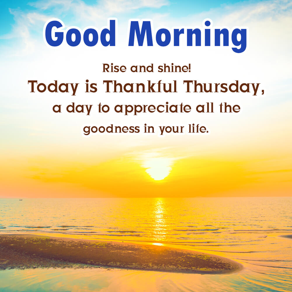 Good Morning Thursday Blessings Quotes