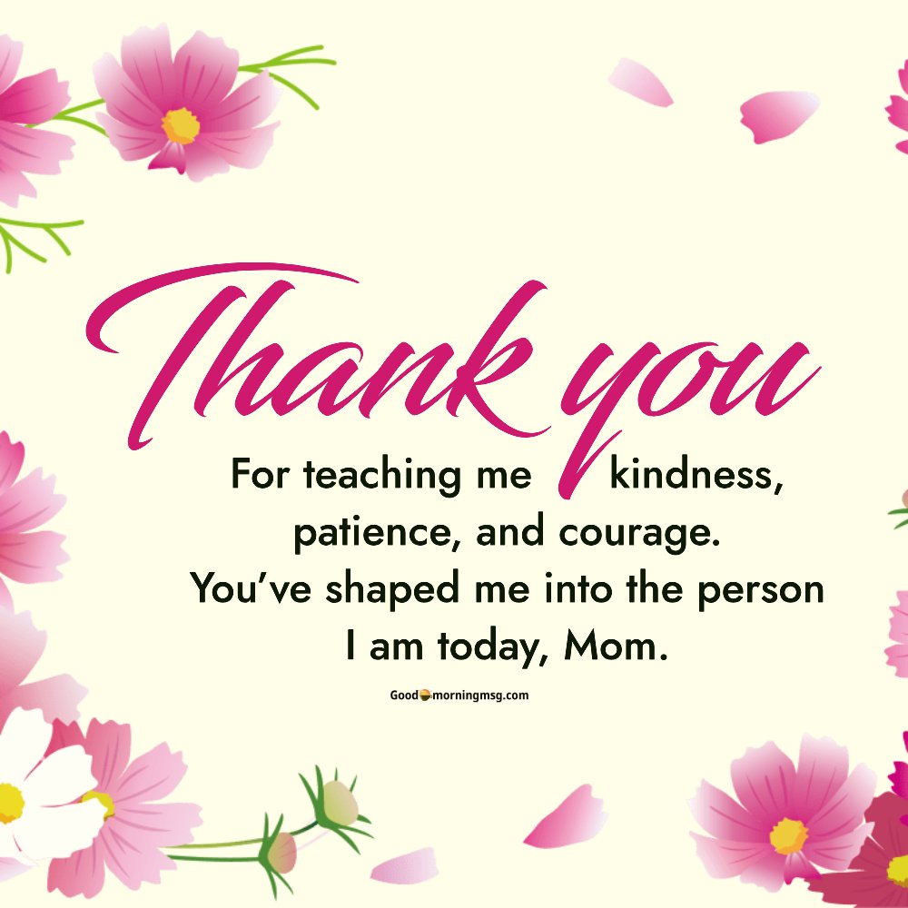 70+ Heartfelt Thank You Mom Quotes Wishes And Messages