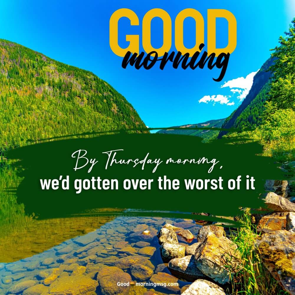 Good Morning Thursday Images God