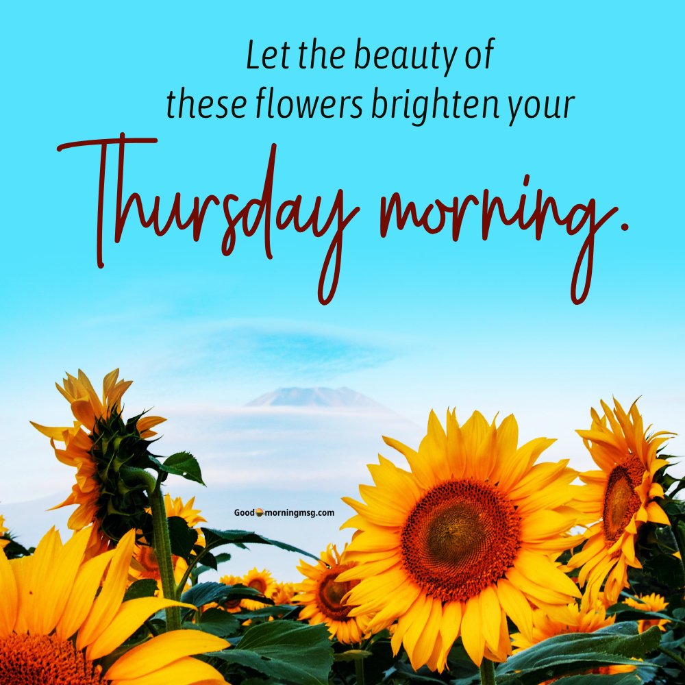 Happy Thursday Floral Themes