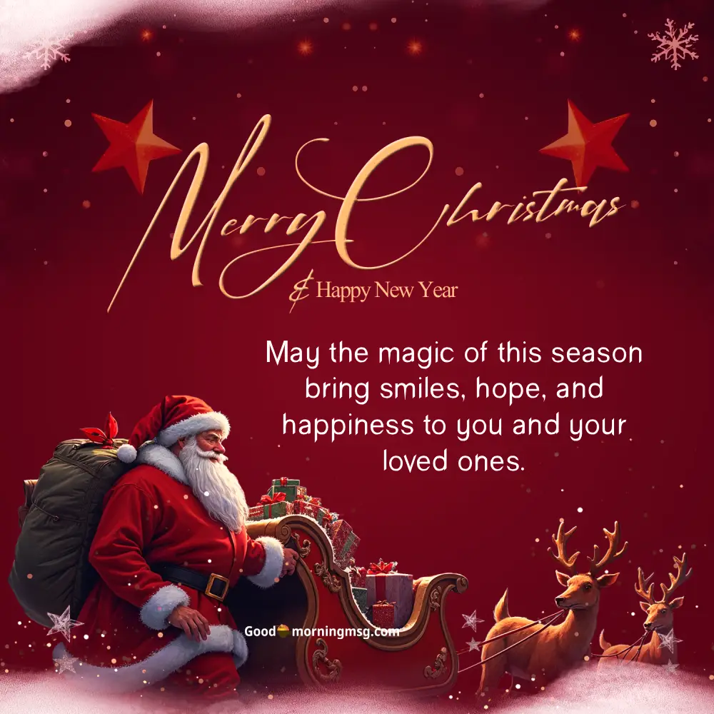 Merry Christmas clipart featuring festive decorations, holiday symbols, and cheerful colors