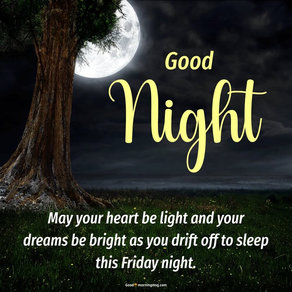 Good Night Friday Blessings Images