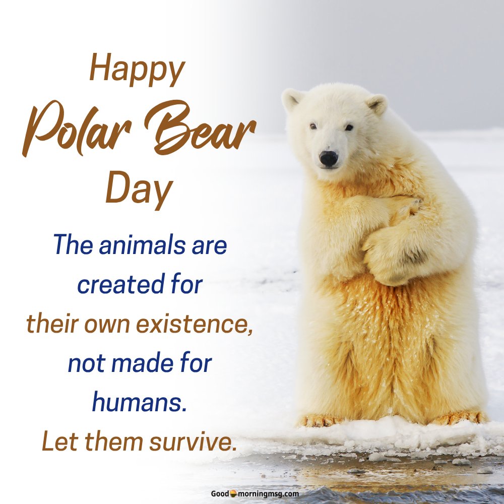 Febuary 27 International Polar Bear Day