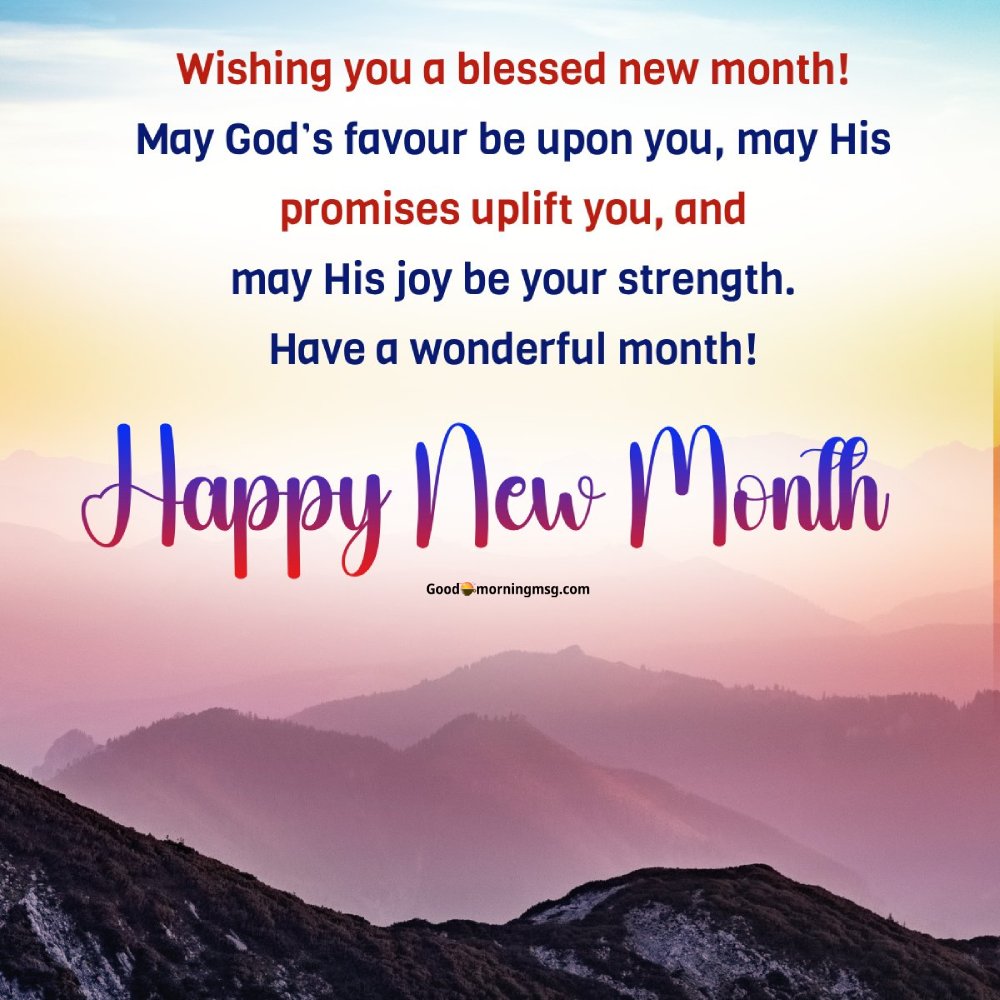 Happy New Month Message