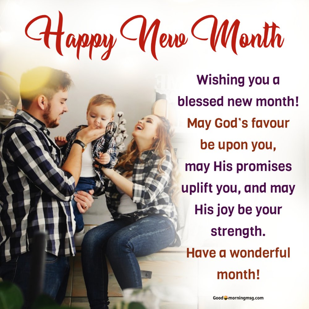 Happy New Month Messges