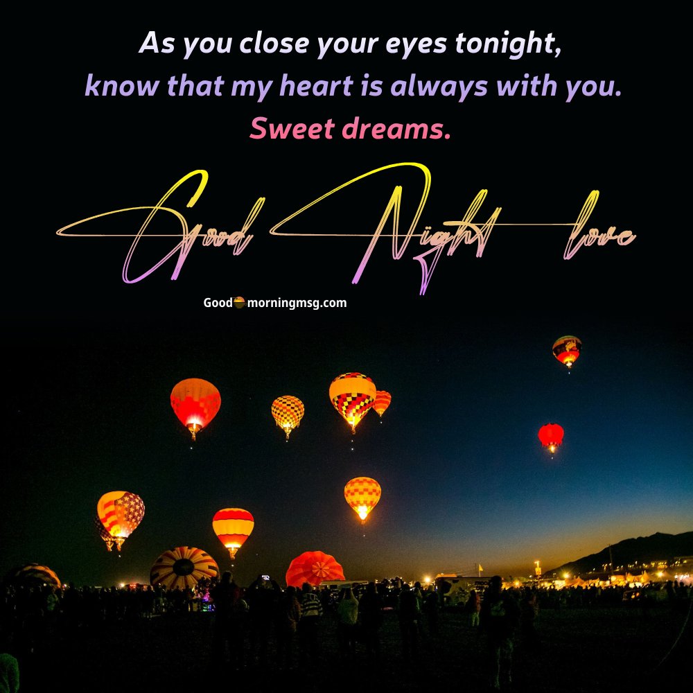 Good Night My Love Message