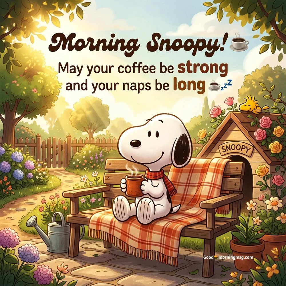 Free Snoopy Good Morning Images