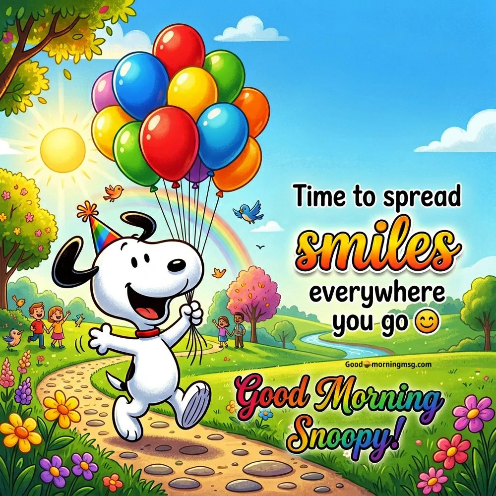 God Bless Positive Good Morning Snoopy Images
