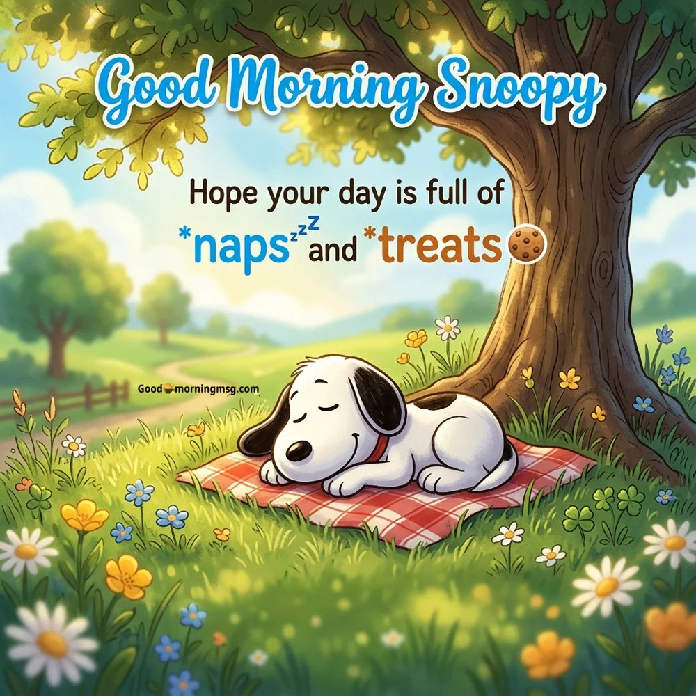 Positive Good Morning Snoopy Gif