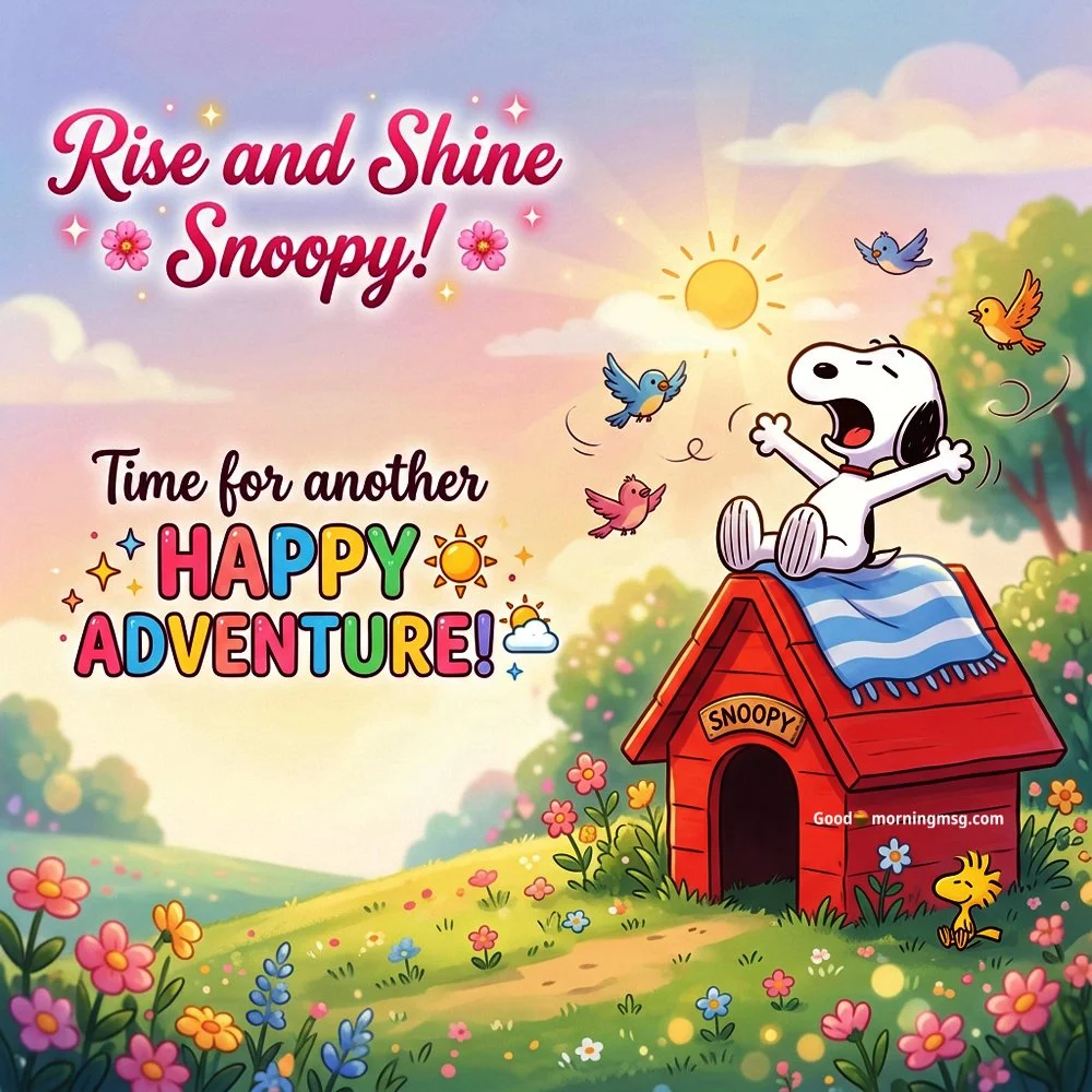 Positive Good Morning Snoopy Images