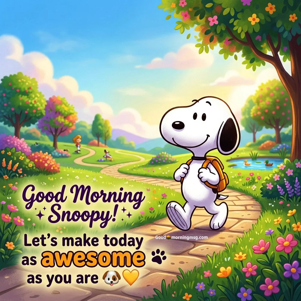 Snoopy Good Morning Beautiful