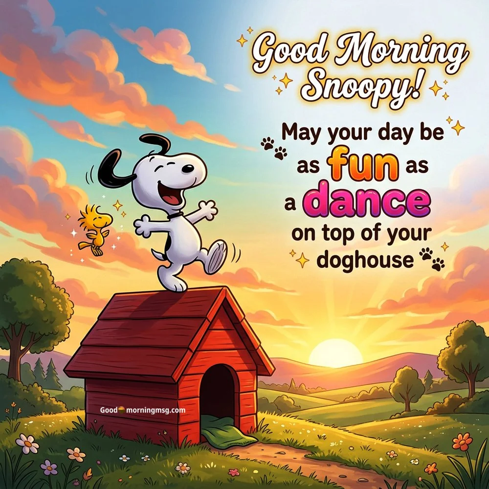 Snoopy Waking Up