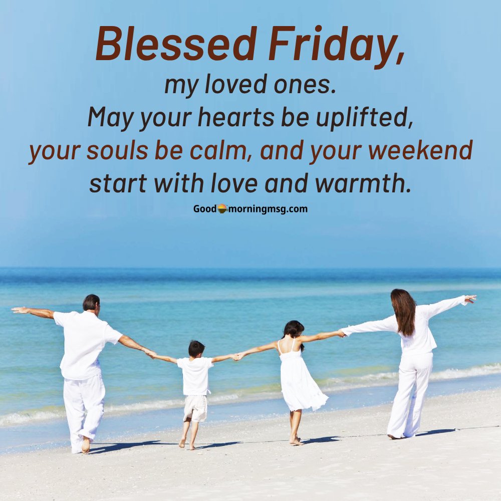Good Morning Friday Blessings For Family Bible Verses