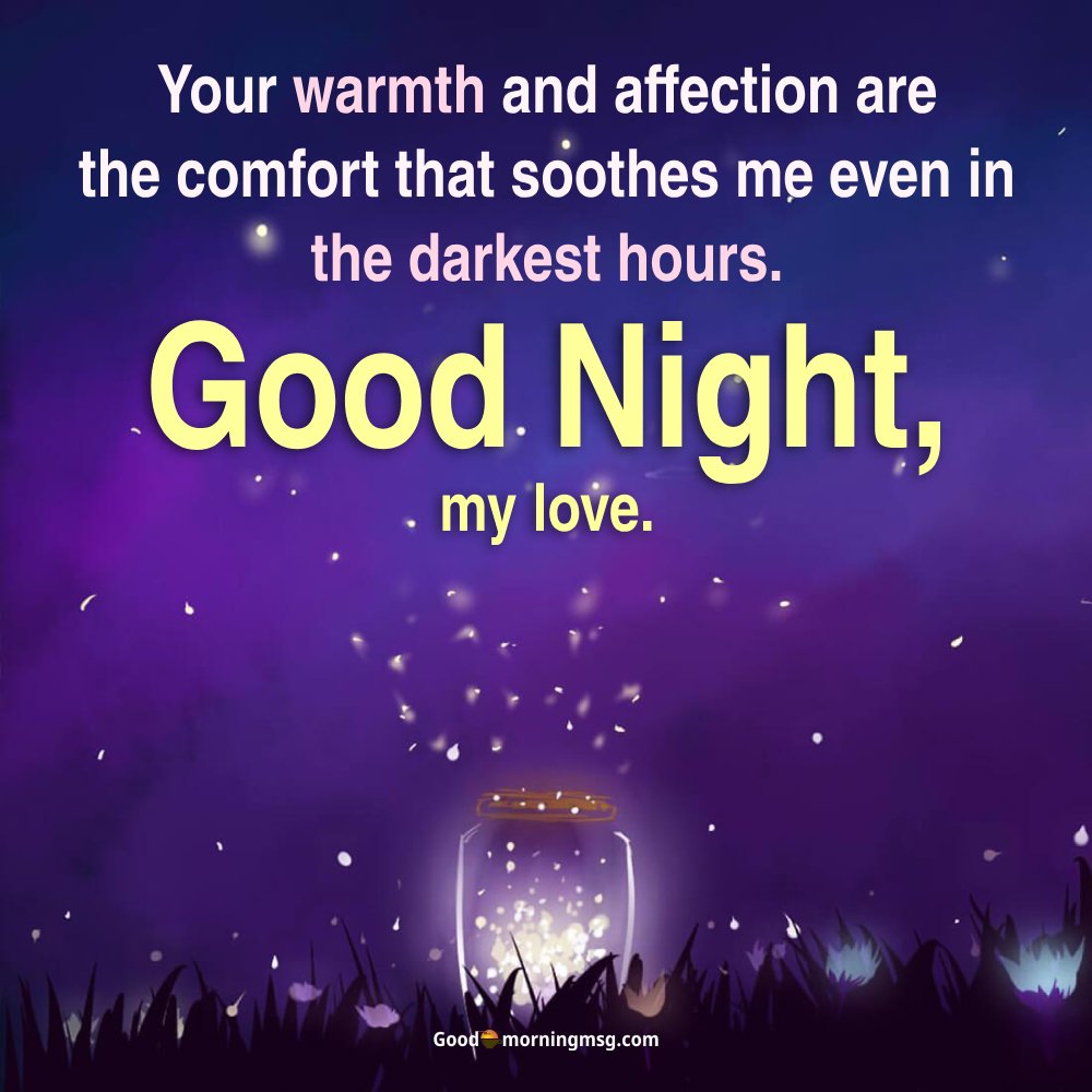 Good Night My Love Message For Him