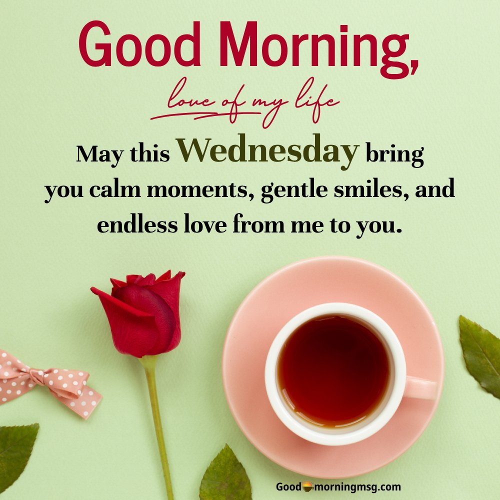 Happy Wednesday Love Wishes I Goodmorningmsg