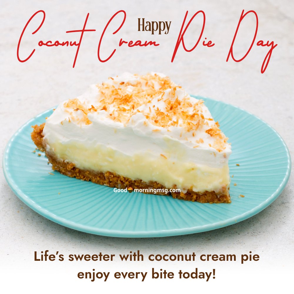 National Coconut Cream Pie Day Celebration