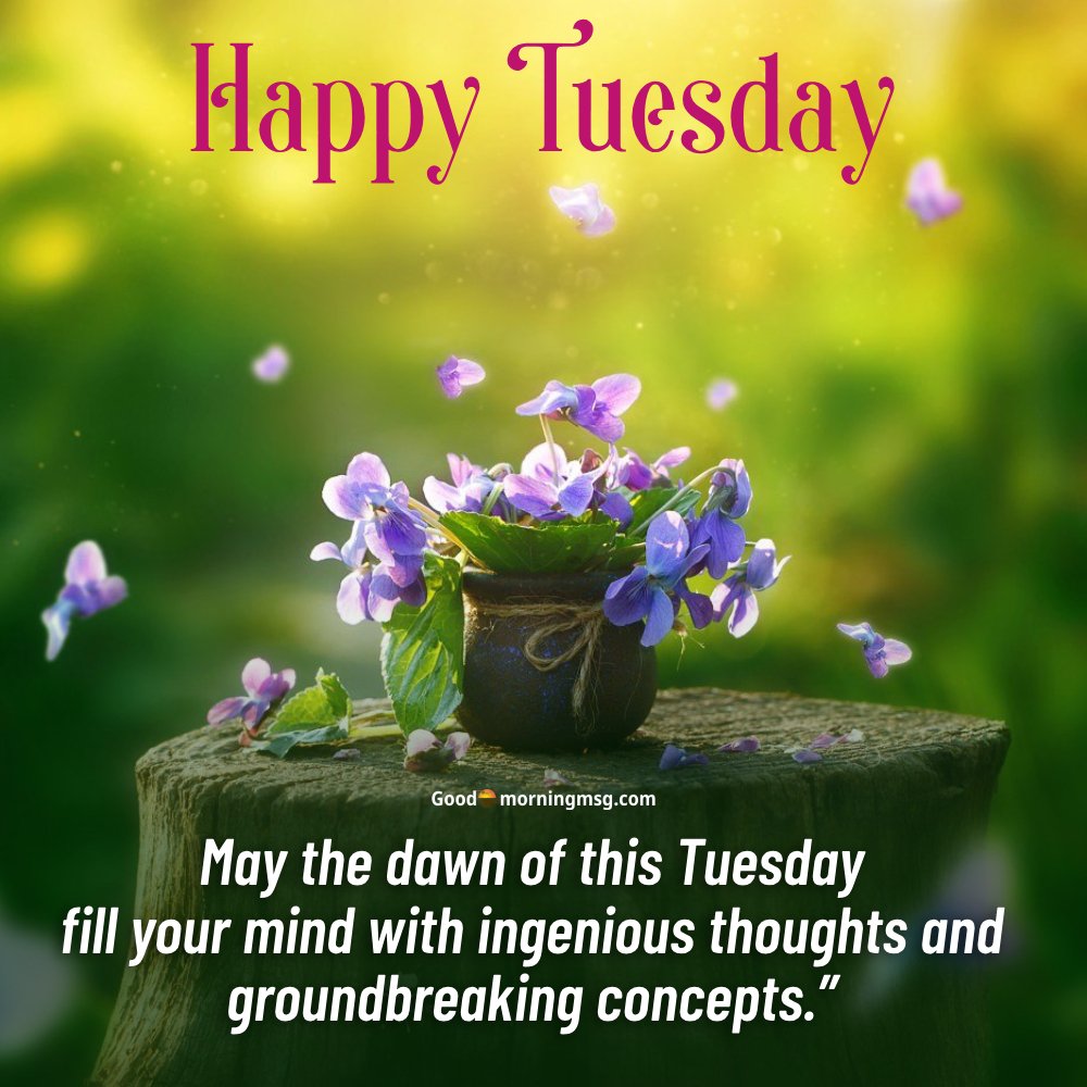 Tuesday Morning Inspirational Quotes I Goodmorningmsg