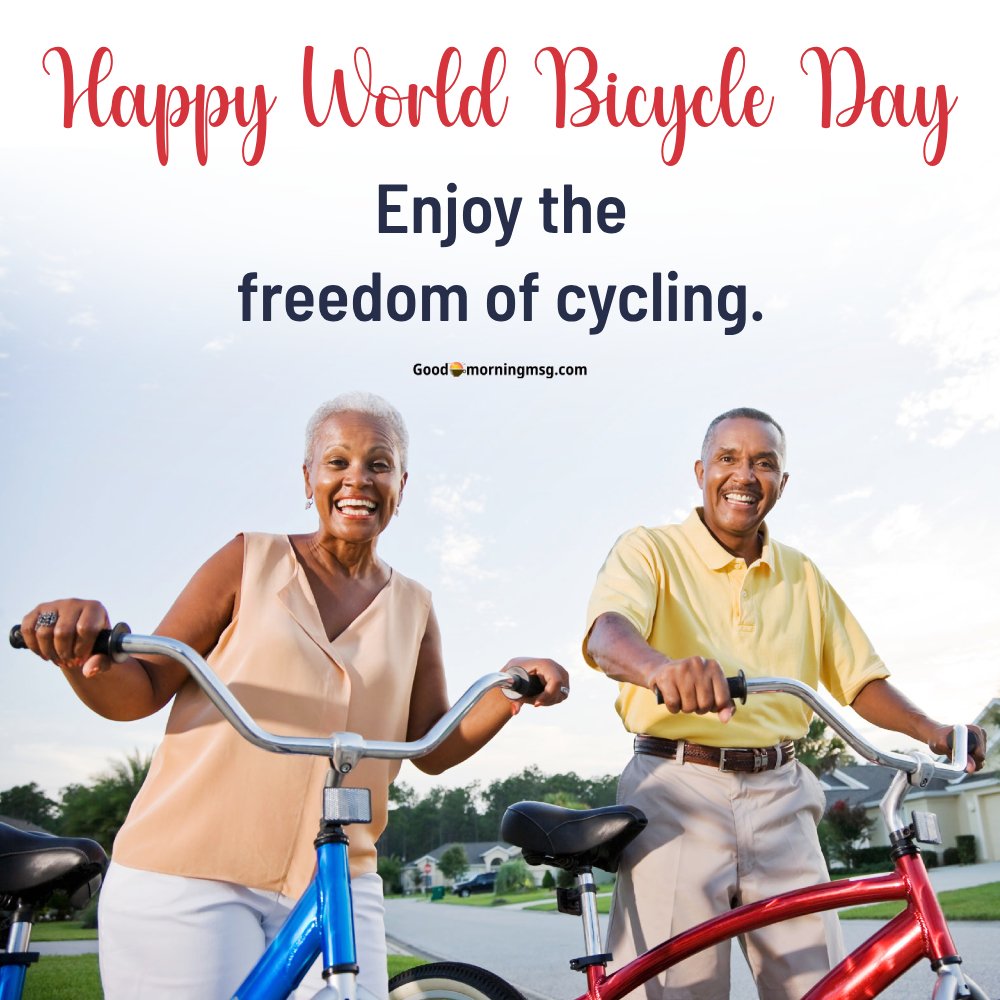 World Bicycle Day Wishes Images I Goodmorningmsg
