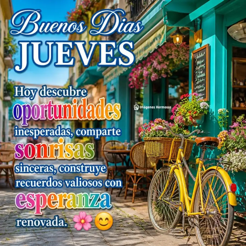 Feliz Jueves Bendiciones