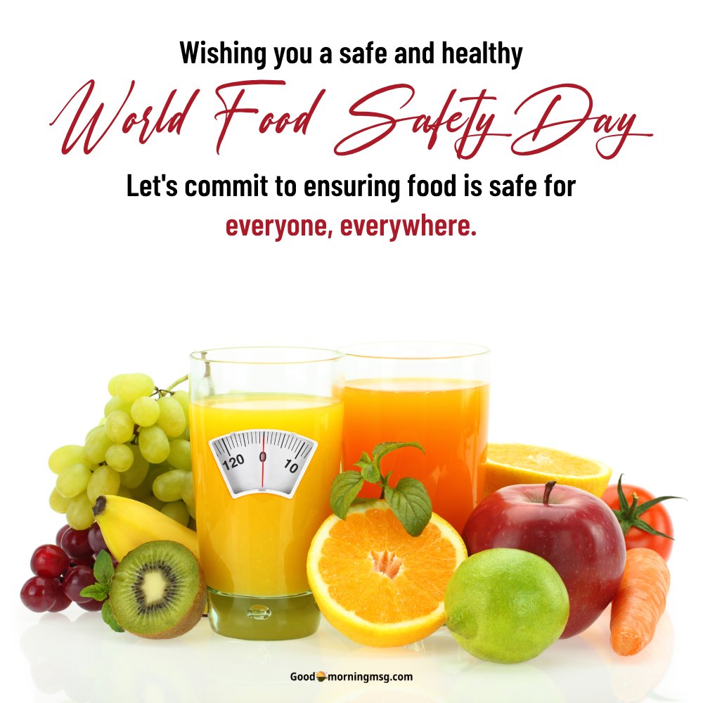 7 June World Food Safety Day Wishes Quotes Slogan And Poster I Goodmorningmsg