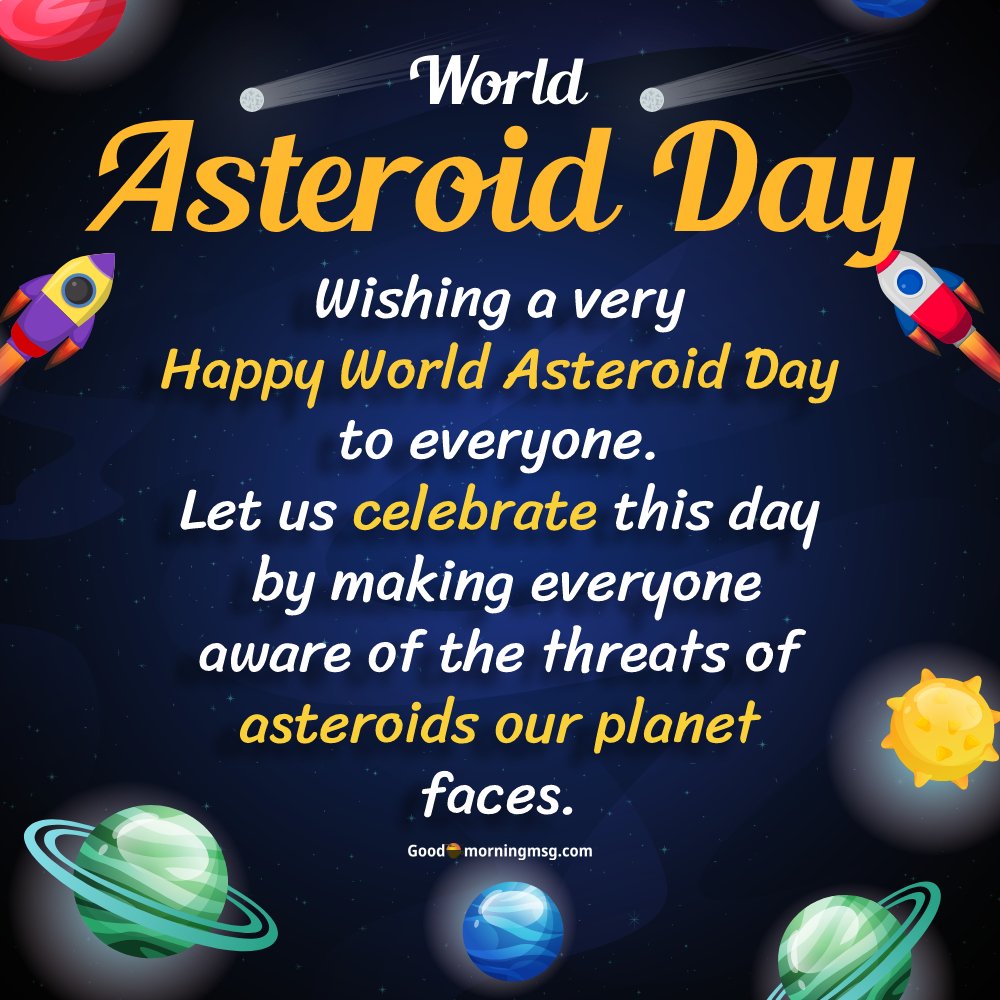 Asteroid Day I Goodmorningmsg